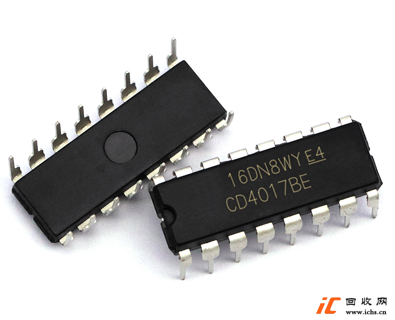 回收CD4017BE DIP16 CD4017 计数分配器 十进制计数器 IC 芯片