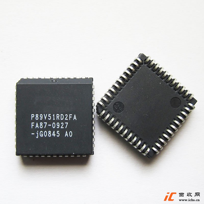 回收单片机 P89V51RD2FA IC MCU 8BIT 64KB FLASH 44PLCC